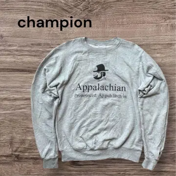 Champion 챔피온 USA 구제 의류 그레이 프린트 맨투맨 크롭 기장
