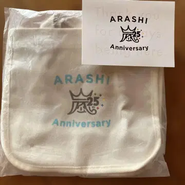 [미사용 새상품] 아라시 25th Anniversary 토트백 & 사인 포함 카드
