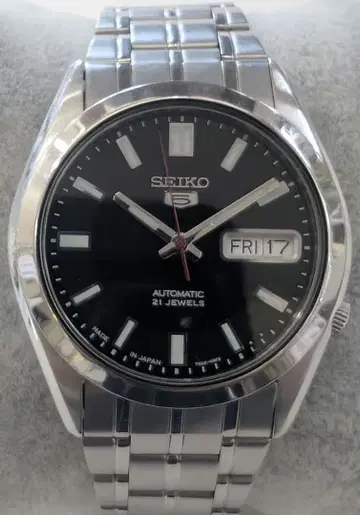 SEIKO 5 자동 와치 본체 블랙 문자 7S26-03B0 일본제