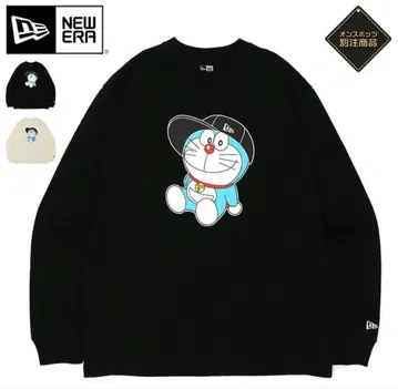 뉴에라 x 도라에몽 긴팔 T셔츠 S 블랙