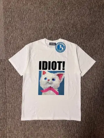 HYSTERIC GLAMOUR IDIOT 캣 티셔츠