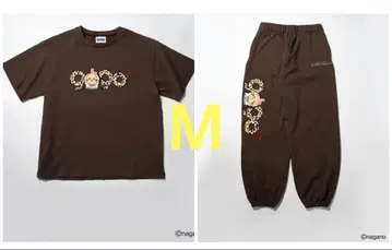9090 치이카와 (먼작귀) OG 로고 티셔츠 스웨트 팬츠 세트 M
