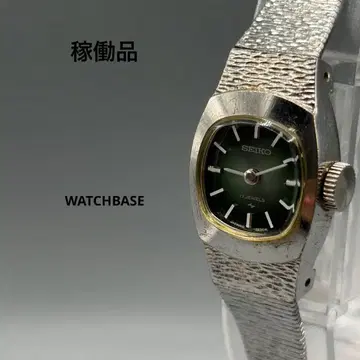 SEIKO 세이코 손목시계 그린 다이얼 수동 와인딩 앤티크 여성용