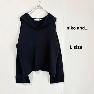 niko and - 니코앤드 세일러 카라 니트 L 네이비 긴팔
