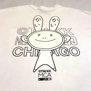 무라카미 다카시 COMPLEXCON 카이카이키키 티셔츠 화이트 2XL 3L