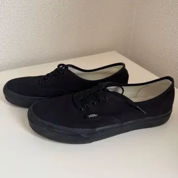 VANS AUTHENTIC 올 블랙 26cm