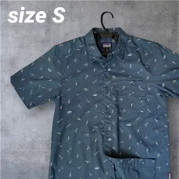 Patagonia 파타고니아 고트 투 셔츠 서핑 패턴 S 네이비 새상품급