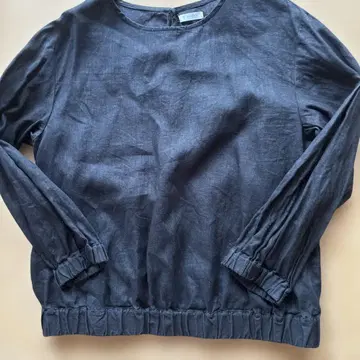fog linen work 린넨 긴팔 블라우스 블랙