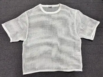 UNITED ARROWS 메쉬 반팔 T셔츠 화이트