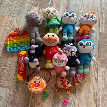 묶음 판매 호빵맨 봉제 인형 완구 세트