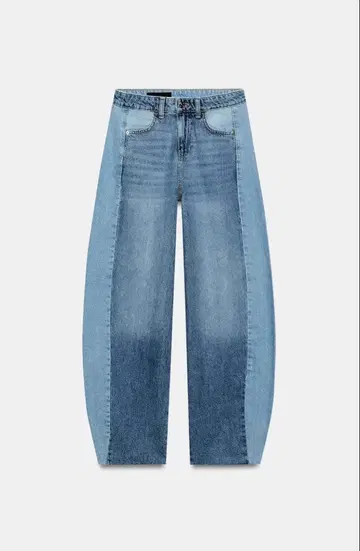 ZARA Z1975 미드 라이즈 콤비 배럴 데님