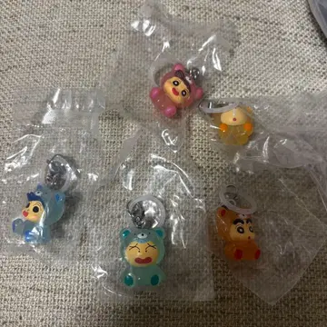 짱구는 못말려(크레용 신짱) 인형옷 마스코트 5종 세트