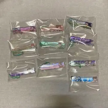 닌타마 란타로 트레이딩 네임 블록 키링 전 10종 세트