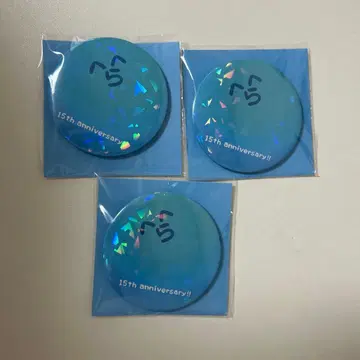 랏다 15th anniversary 캔뱃지 3개 세트