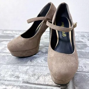 grandfleur [ 23.5cm ] 스트랩 펌프스 베이지 하이힐