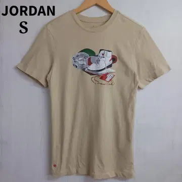 조던 T셔츠 S 베이지 신발