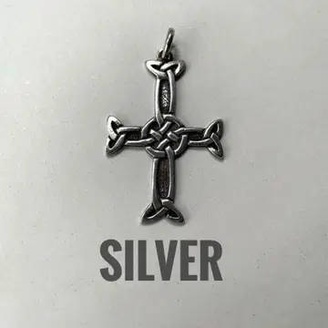 앤티크 크로스 펜던트 탑 silve