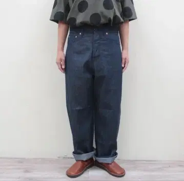 최종 가격 인하! NATURAL LAUNDRY 6oz 셀비치 데님 Hi! 팬츠