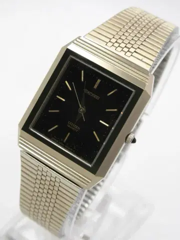 CITIZEN EXCEED 2930-291824 블랙 골드 손목시계