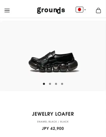 [ 새상품급 ] grounds 그래운즈 JEWELRY LOAFER 27.5cm