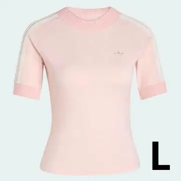 새상품 adidas originals 니트 크로셰 디테일 포함 칼리 T셔츠