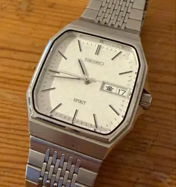 가동품 SEIKO SPIRIT 7N93-5000 쿼츠 화이트 다이얼 시계