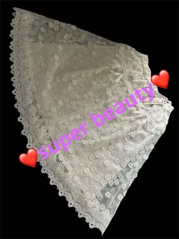 새상품 슈퍼 뷰티 꽃무늬 자수 스커트