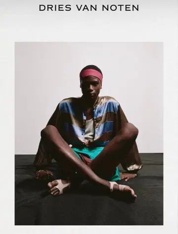 시착만 한 dries van noten 26ss 보더 셔츠