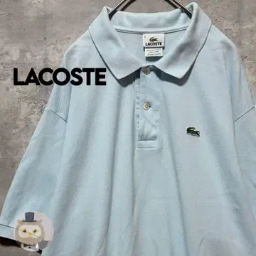 [ 사이즈 8 ] LACOSTE 반팔 피케 셔츠 구제 의류 원포인트 빅 사이즈 남성용