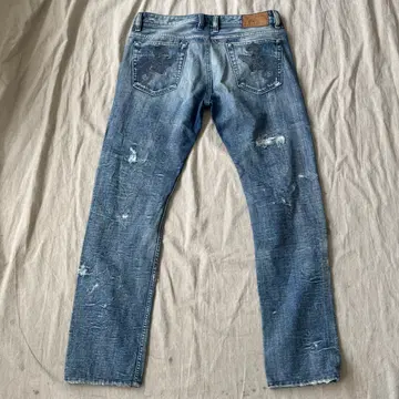 디젤 데미지 백포켓자수 데님팬츠 32