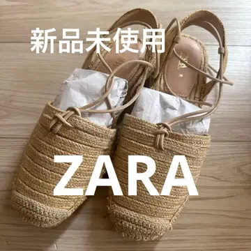 가격 인하! 미사용 새상품 ZARA 레이스업 에스파드리유 샌들 38