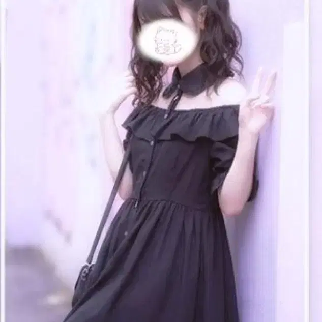 양산형 스나계 지뢰계 오프숄더원피스 일본 빈티지 대장템