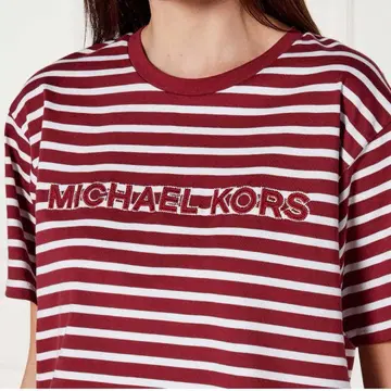 MICHAEL KORS 보더 T셔츠 크롭 기장