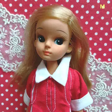 초대 리카짱 의상 TAKARA 쇼와 레트로 옷 갈아입히기 인형 의류