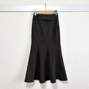 Lumignon 머메이드 롱 스커트 S 미 실루엣 싸개 자수 버튼