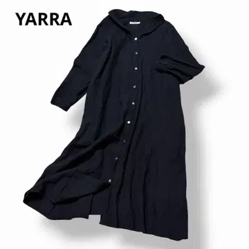 YARRA 린넨 100% 롱 원피스 루즈핏 겉옷 내추럴