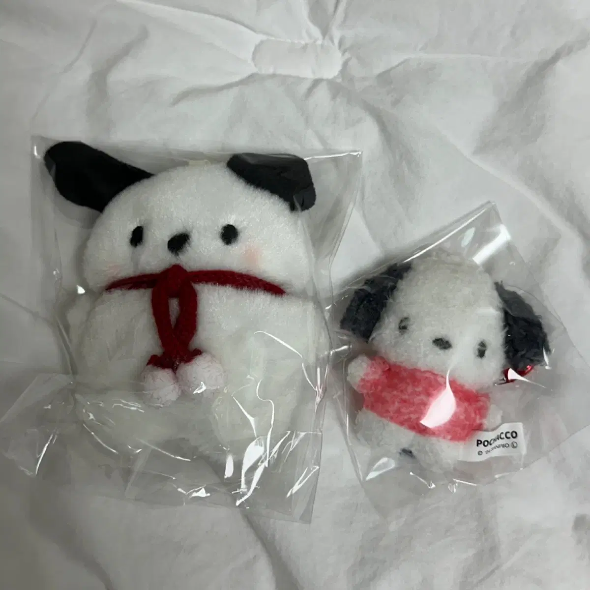 산리오 포차코 봉제인형 2종 세트