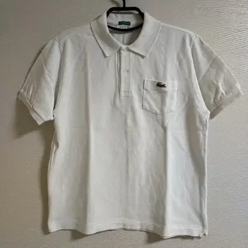 새상품급 LACOSTE 라코스테 Exclusive 피케 셔츠 카노코 화이트 L