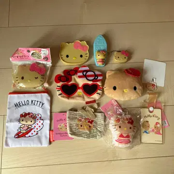 일광화상 키티 굿즈 10개 묶음 판매 가챠가챠 맥 DAISO