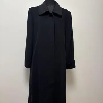 [ 새상품급 ] 캐시미어 100% 블랙 롱 코트 안감 큐프라