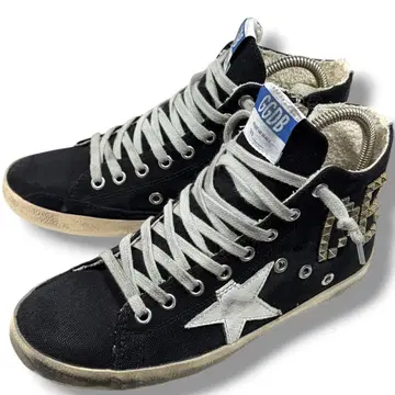 GOLDEN GOOSE FRANCY 하이컷 스니커즈 36 23 블랙