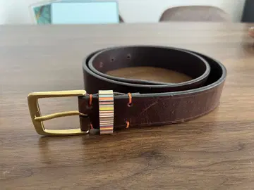 Paul Smith 가죽 벨트 브라운 M