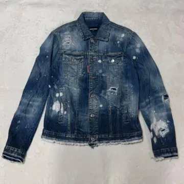 DSQUARED2 디스퀘어드 데님 자켓 데미지 가공 46