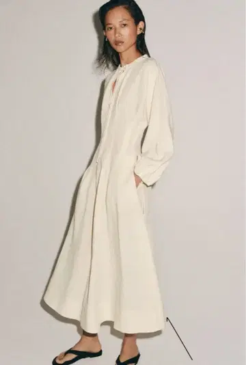 새상품 ZARA 자라 ZW COLLECTION 핏 허리 원피스 M