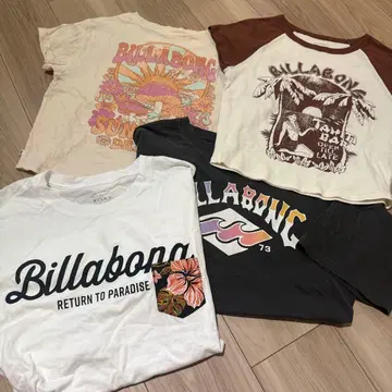 BILLABONG 티셔츠 묶음 판매 4장 세트