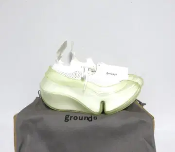 정가 49,000원 grounds ORCA 38 화이트 메쉬 니트 통굽