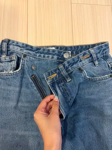 ZARA 비대칭 스트레이트 데님 EUR36