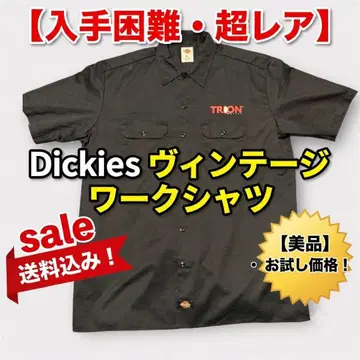 [빈티지] Dickies 디키즈 반팔 워크 셔츠 구제 의류 스트릿