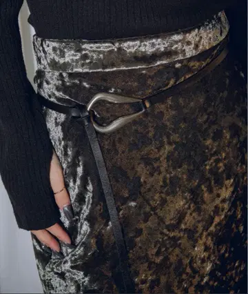 Ezick Multi-fit 모듬 가죽 벨트 실버