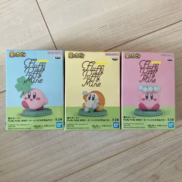 별의 커비 Fluffy Puffy MINE 커비들의 꽃놀이 전 3종